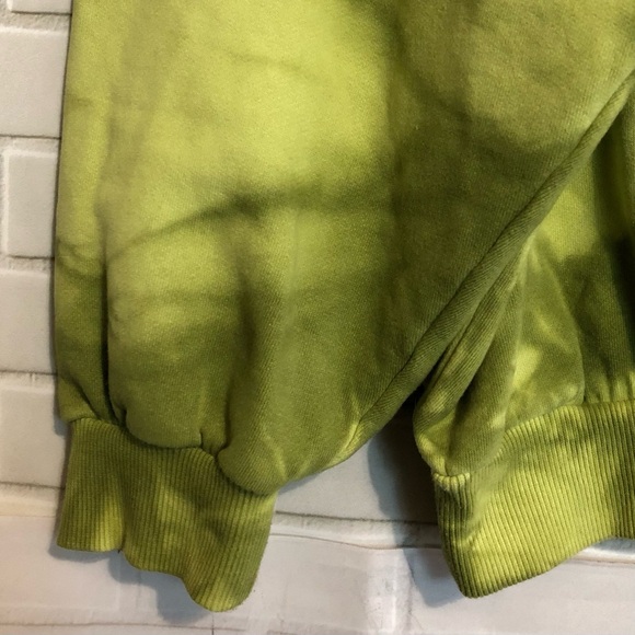 Playboy Athletic Club Men's PacSun Green Tie Dye Fleece Long Sleeve Sweatshirt S - Picture 5 of 8